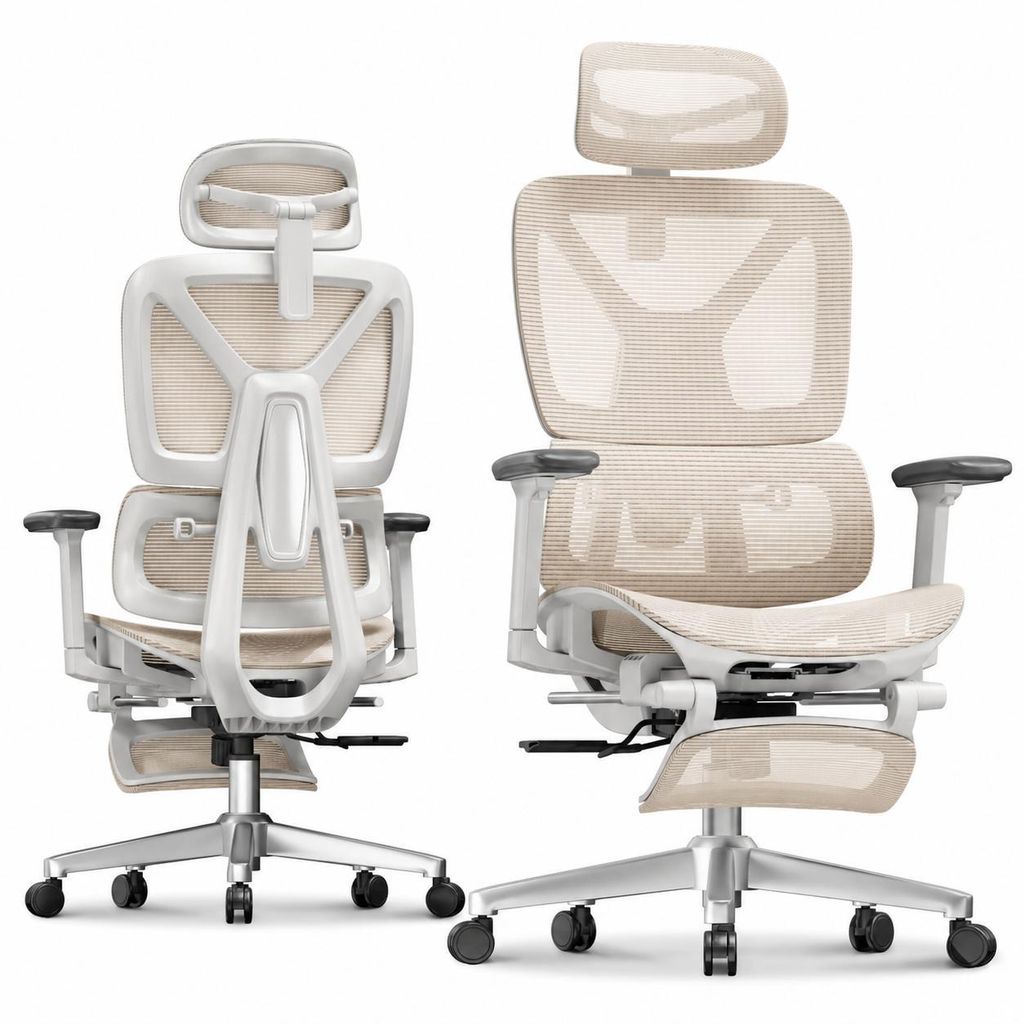 FLEXISPOT ErgoX Ergonomischer Bürostuhl mit Fußstütze, Produktbild 