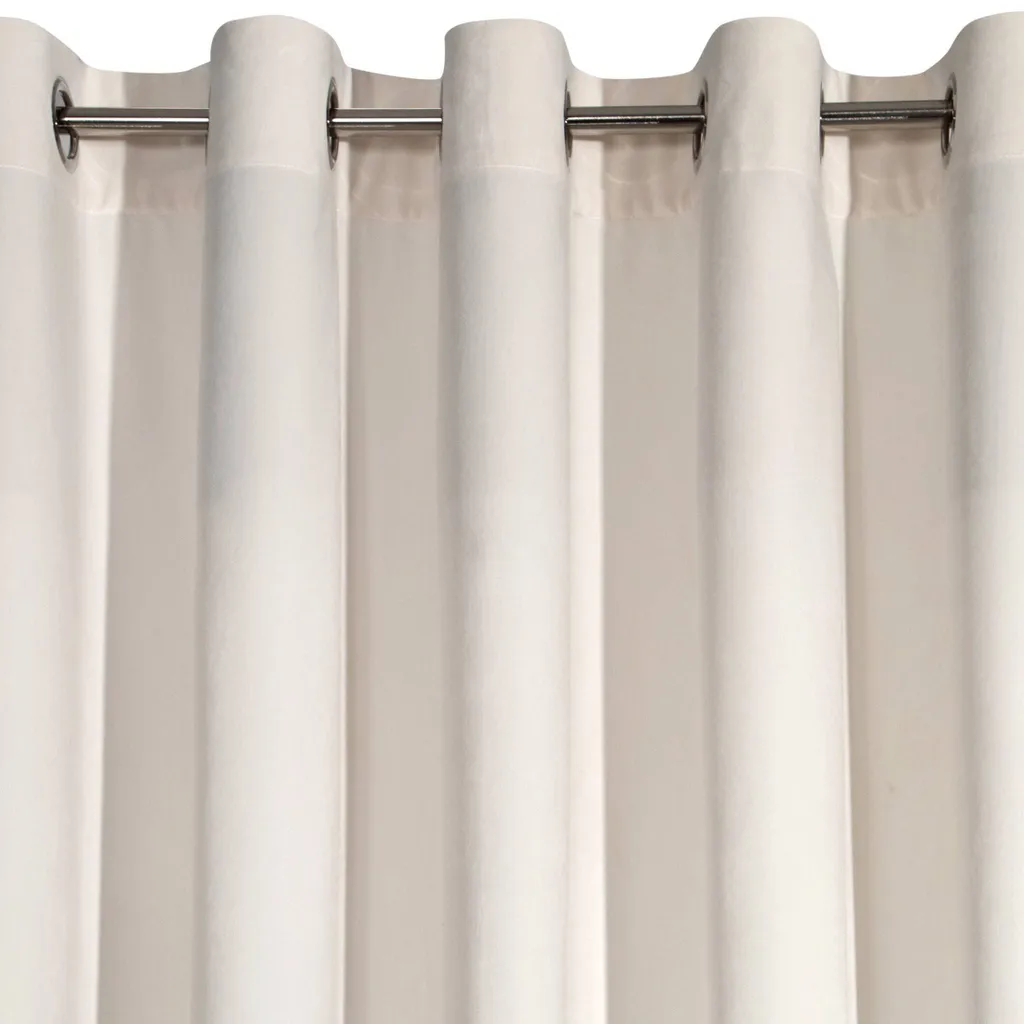Rideau Villa beige 140x250 en tissu texturé haute qualité oeillets