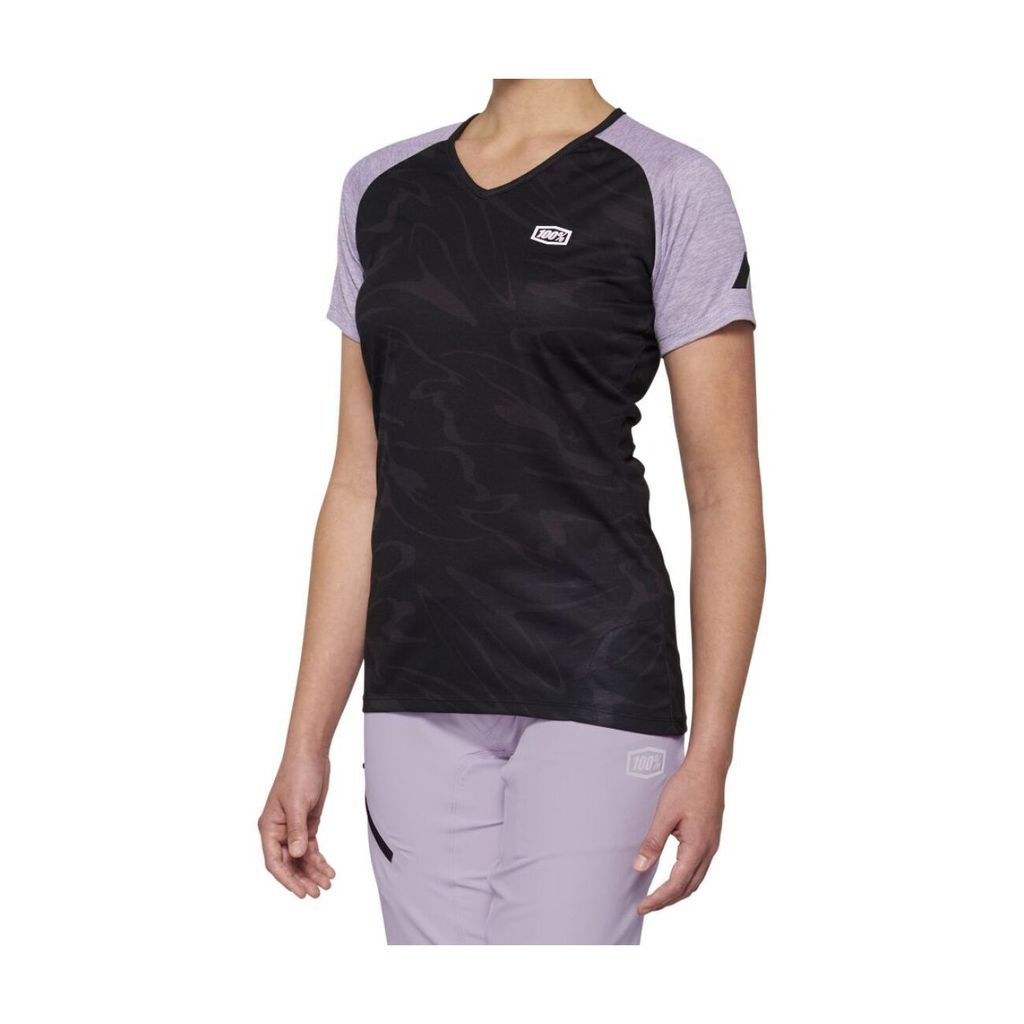 100% SPEEDLAB Kurzarm Fahrradtrikot - AIRMATIC W - Schwarz/Lila M
