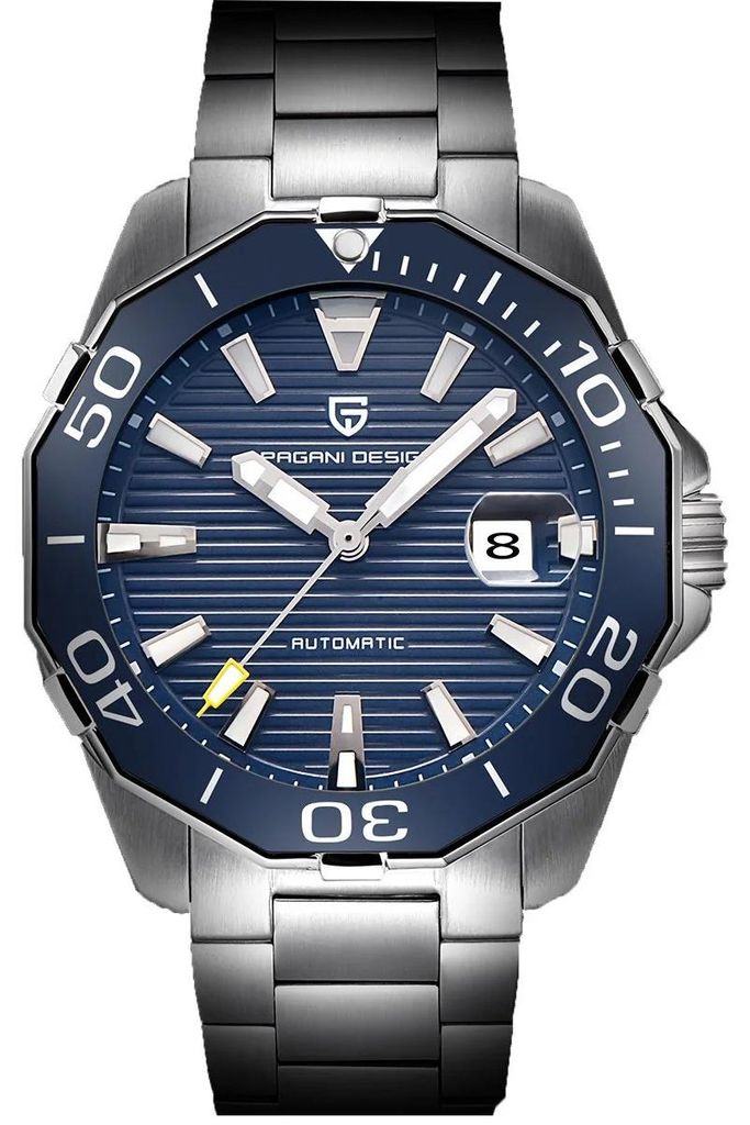 Herrenuhr Pagani Design Rail, mechanisch, Edelstahl, Produktbild 