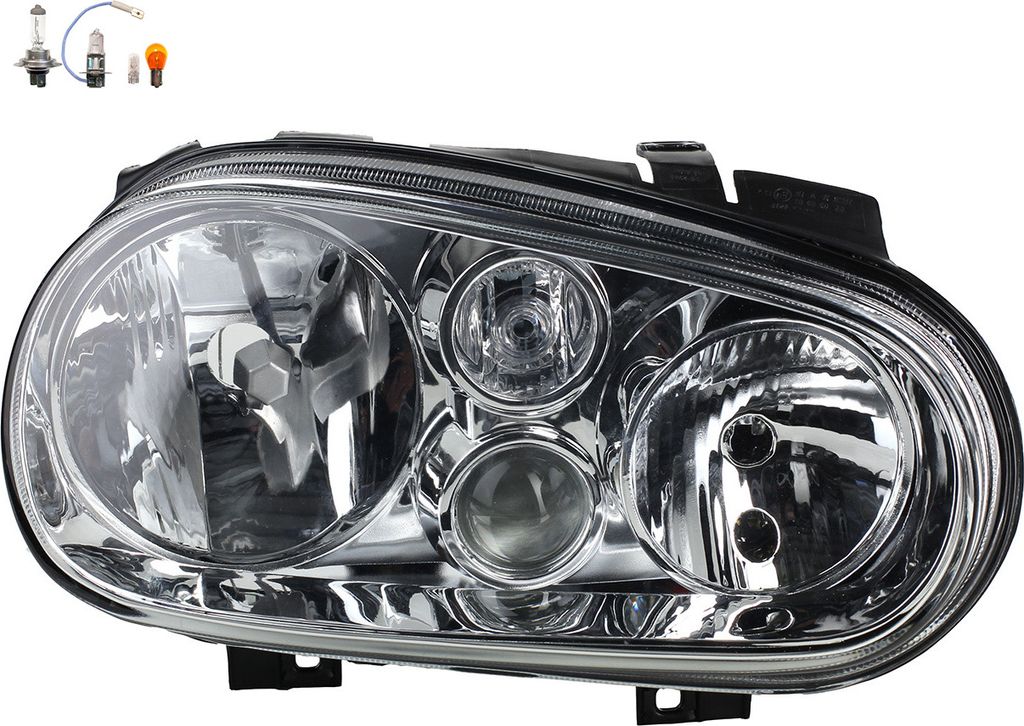 Johns, Scheinwerfer Halogen passend für VW Golf IV 1J 08/97-06/2005 Rechts Leuchtmittel 1J1941018K 1J1941018C
