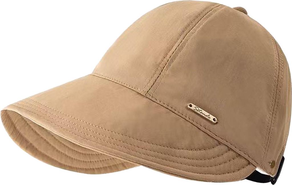 Sonnenhüte für Damen, breite Krempe, UV-Schutz, Visierhut, Sommer, Strand, verstellbarer Pferdeschwanz, verstaubare Kappe zum Angeln, Wandern