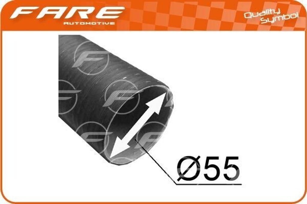 FARE SA Schlauch 1721 Aluminium Papier 55mm 1m 0,15kg 150g