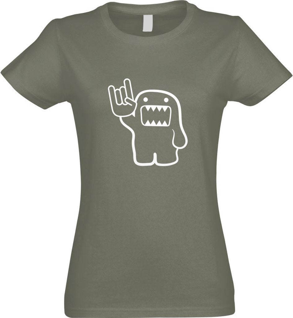 Kiwistar - T-Shirt tailliert - Damen - Olive - Heavy Domo - mit Motiv Bedruckt - Funshirt Design - Sport - Freizeit - Damen - S