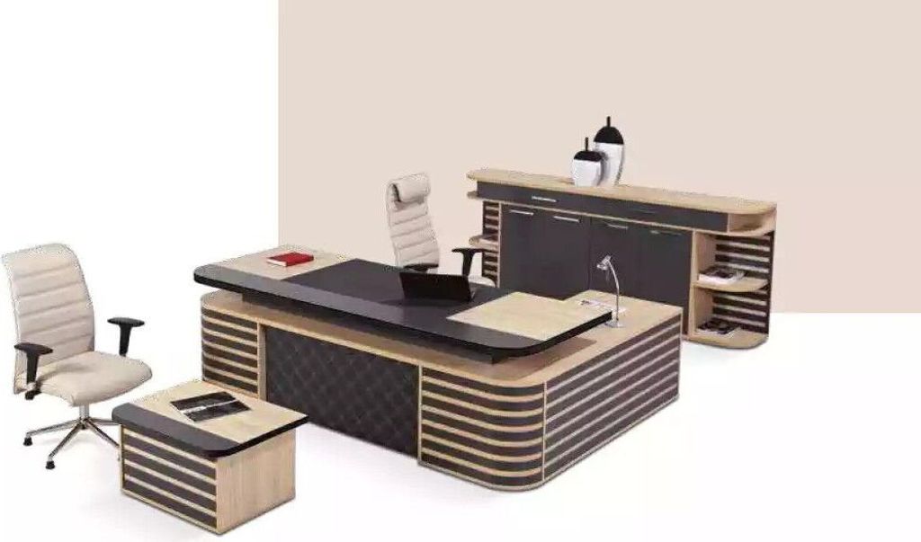 Eckschreibtisch Beige Büromöbel Arbeitszimmermöbel JVmoebel