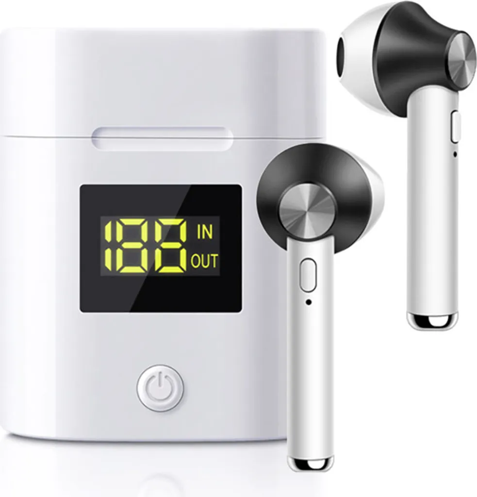 Auricolari Bluetooth 5.0 Eko JeezPro TWS: Audio HD e Display LED Nero