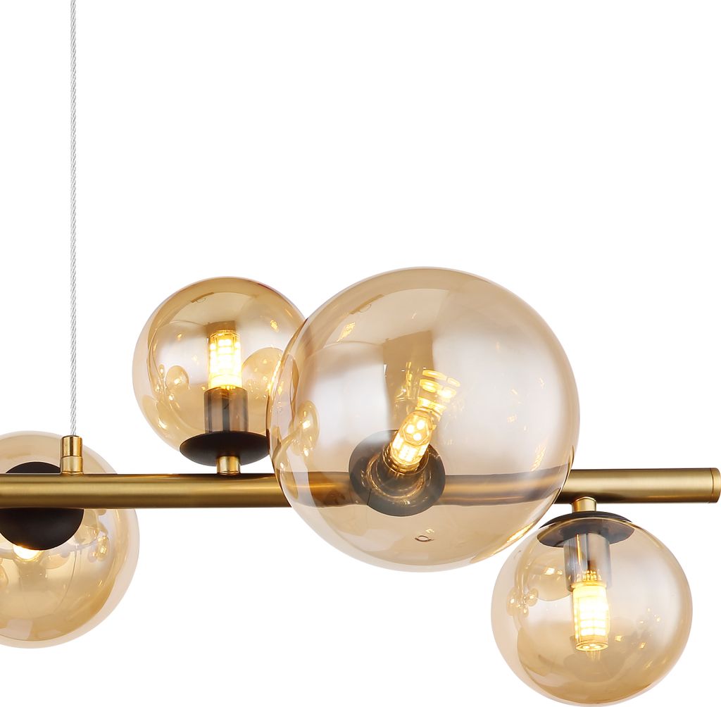 Globo Lighting Deckenleuchte Metall schwarz matt, 4x G9 Produktbild 3