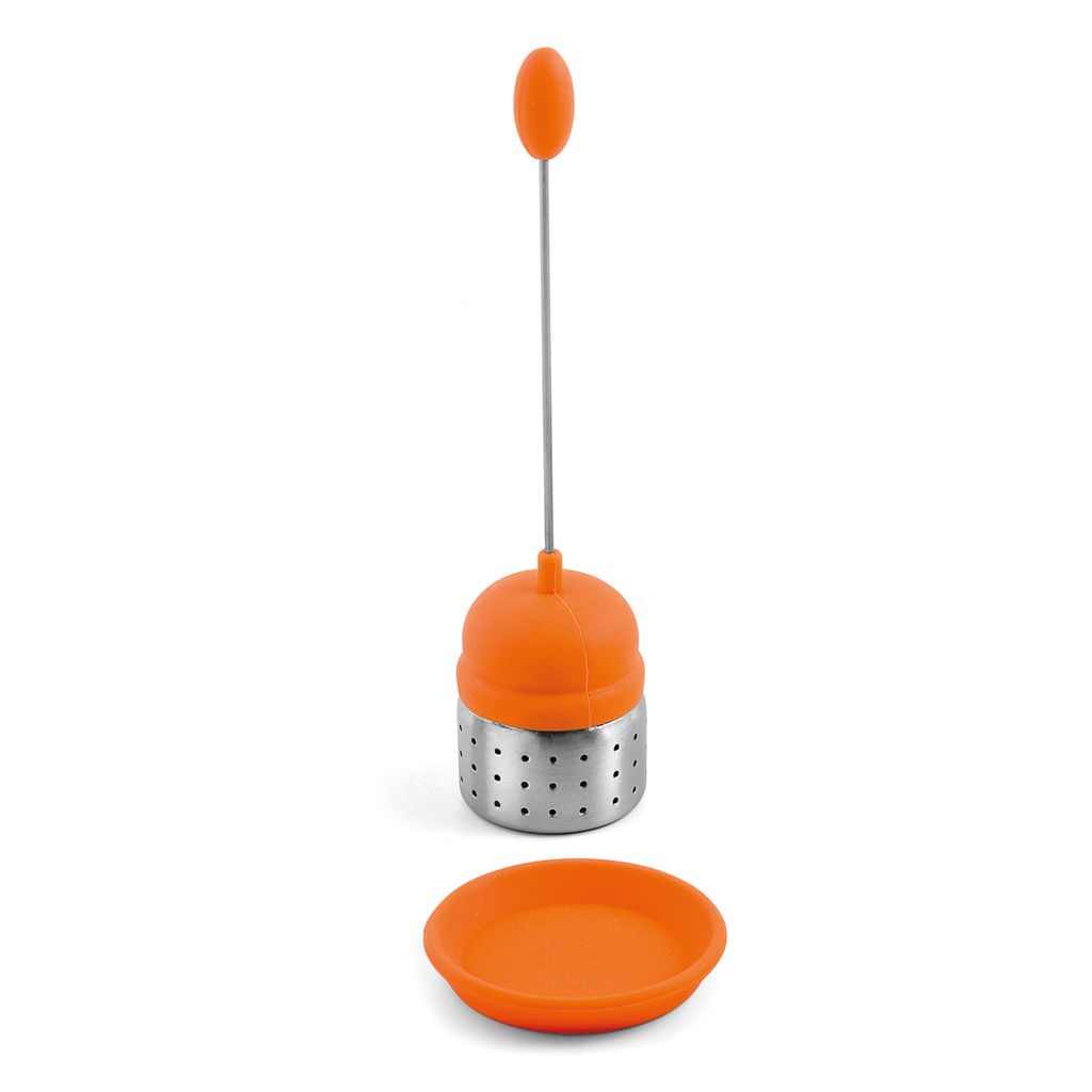 Karl Weis Tee-Brüher Silikon/Edelstahl orange