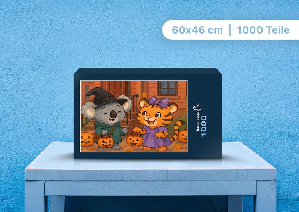 hansepuzzle 111241 - Kiki und Tina Puzzle, 1000 Teile, Kinder, 60,0 x 46,0cm mit hochwertiger Aufbewahrung, Kartonbox & Beutel