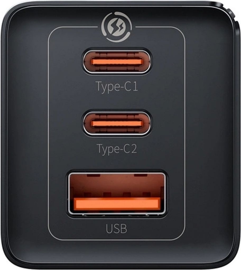 Wandladegerät Baseus GaN5 Pro 2xUSB-C + USB, 65W (schwarz) Produktbild 4