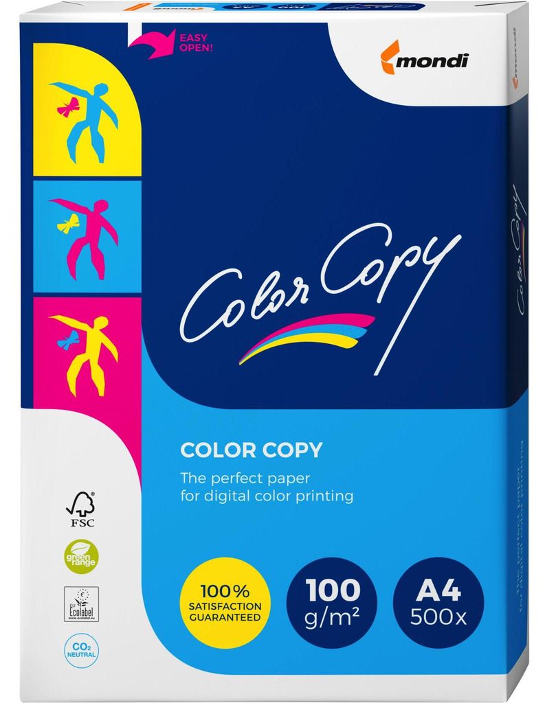 Mondi 2100005107 ColorCopy® - A4, 100 g/m², biely, 500 Obrázok produktu 