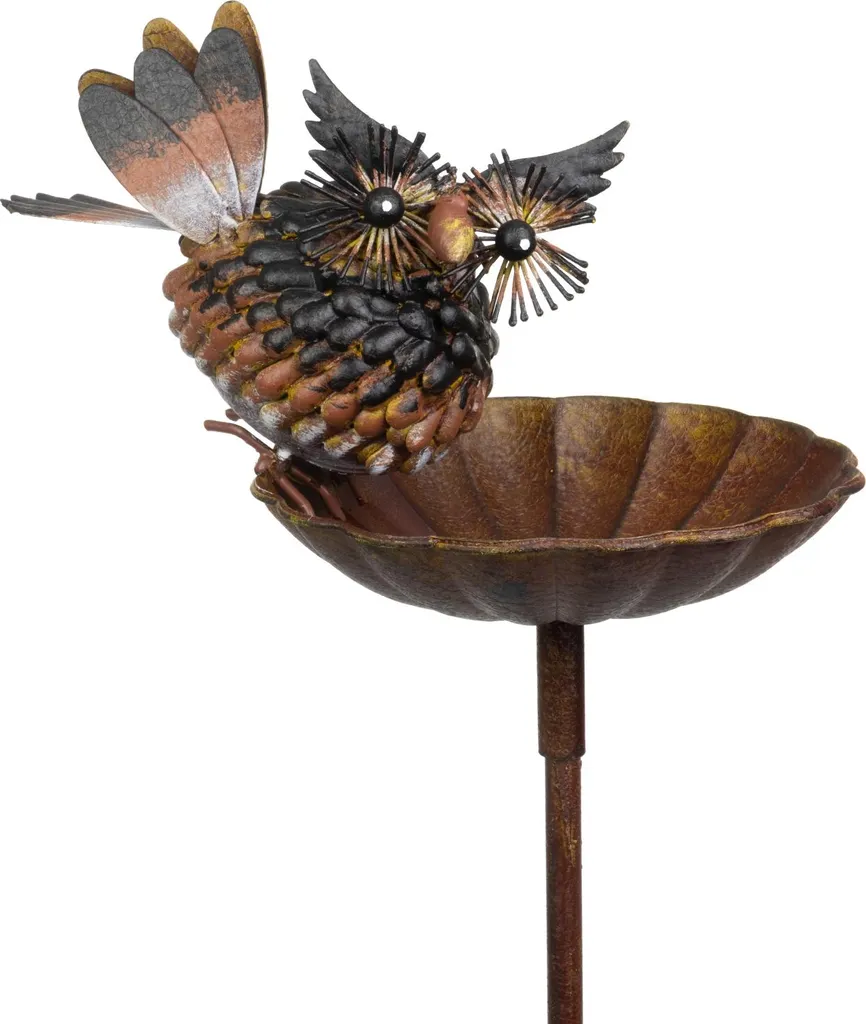Mangeoire Oiseaux à Planter pour Jardin Chouette Rigolote 122 cm