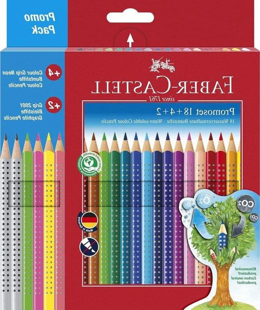 Crayons de couleur 24 pièces triangulaires et incassables avec 4 fluo
