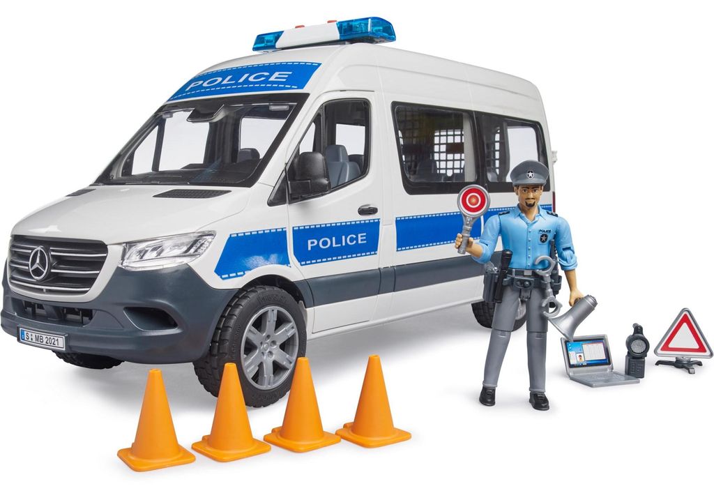 Veicolo d'emergenza della polizia Bruder MB Sprinter con Immagine del prodotto 