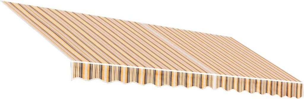 vidaXL Markisenbespannung Mehrfarbig Gestreift 4x3,5 m