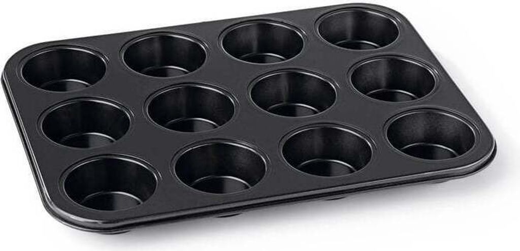 Muffinform Aus Karbonstahl, Antihaftbeschichtet – 24-tlg. Backform Für Muffins, Cupcakes & Mini-Käsekuchen, 2 Stück