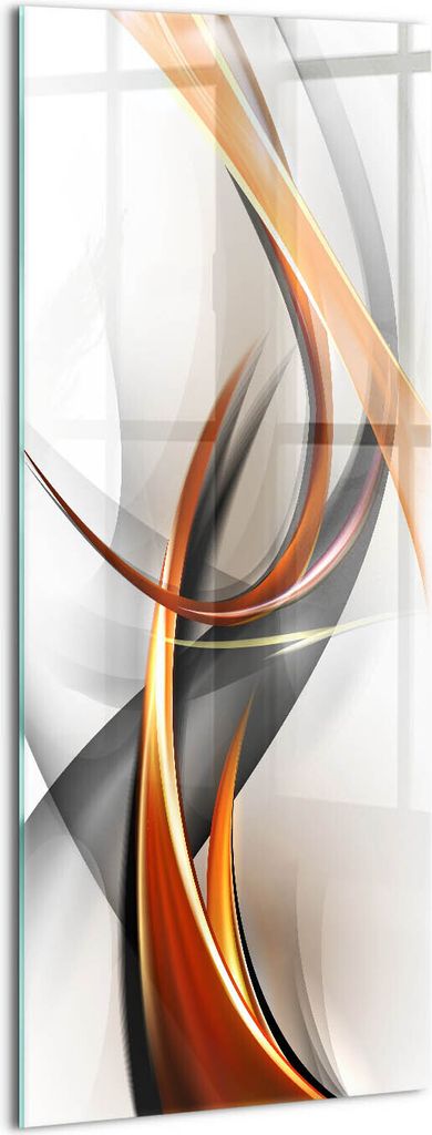 Designer Glasbild - Wandbild - Glas Bild - 50x125 cm - Moderne Formen