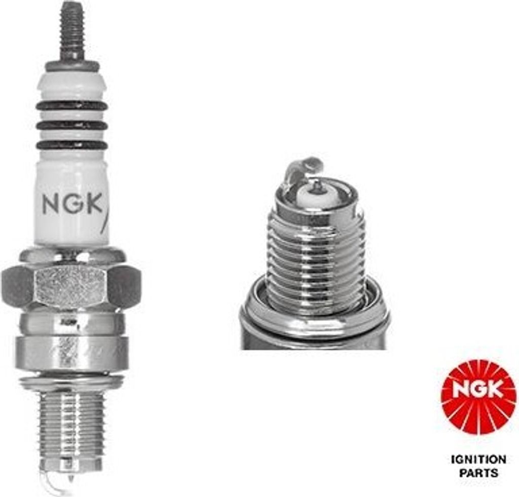 NGK Iridium Zündkerze Serie 7274, 16 mm Schlüsselweite, M10x1,0 Gewinde, 12,7 mm Gewindelänge