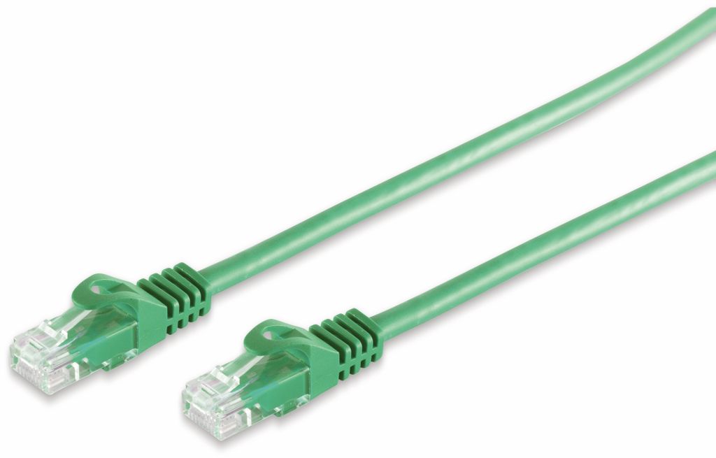 S/CONN maximum connectivity Netzwerkkabel-RJ45 Patchkabel U/UTP mitCat.7 Rohkabel grün 7,5m (08-35063)