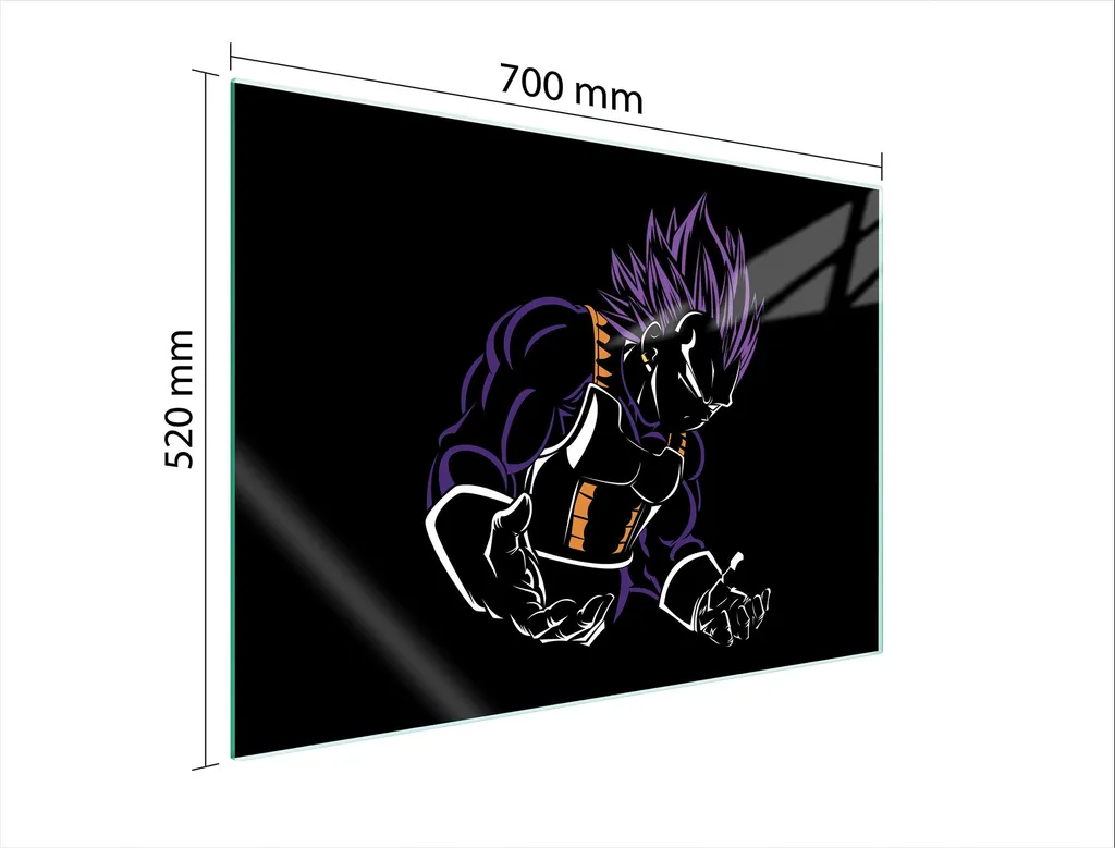 Tagliere Gigante Vetro 70x52 Anime | Proteggi Fornelli Universale