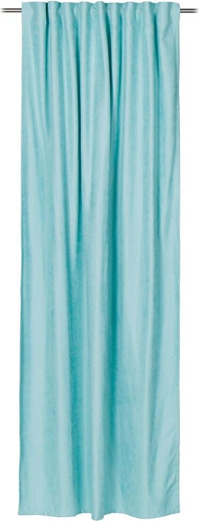 GÖZZE Schlaufenschal DANTE aqua BL 135x245 cm blau Vorhang