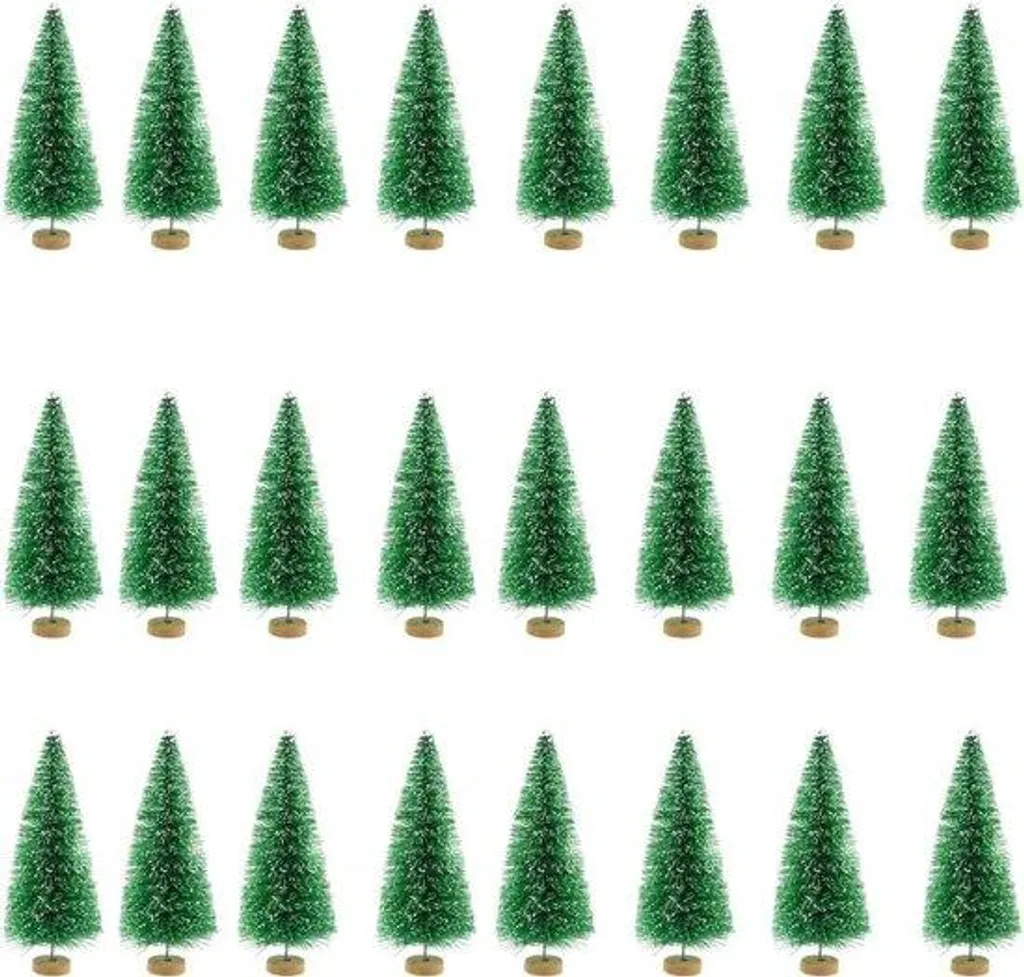 Mini sapin décoratif vert 11 cm pour DIY et ornements de table de Noël