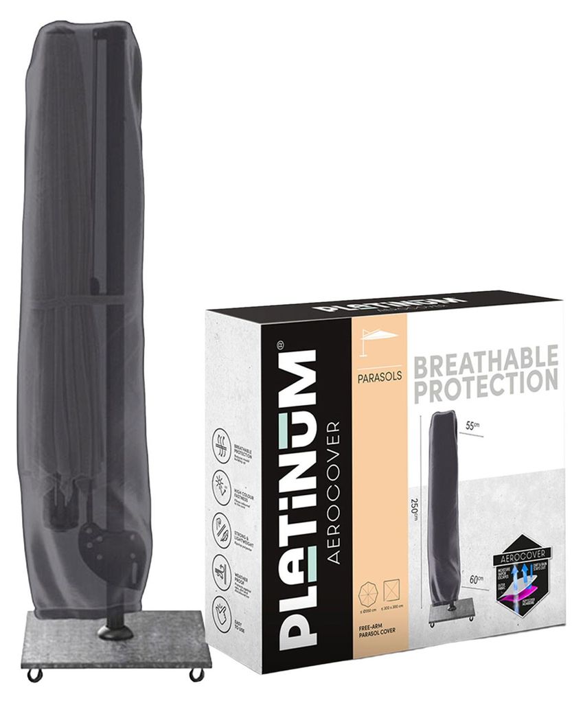 AeroCover 797-0 A-Schirmhülle H250x55/60 Ø 3,5m, anthrazit Produktbild 