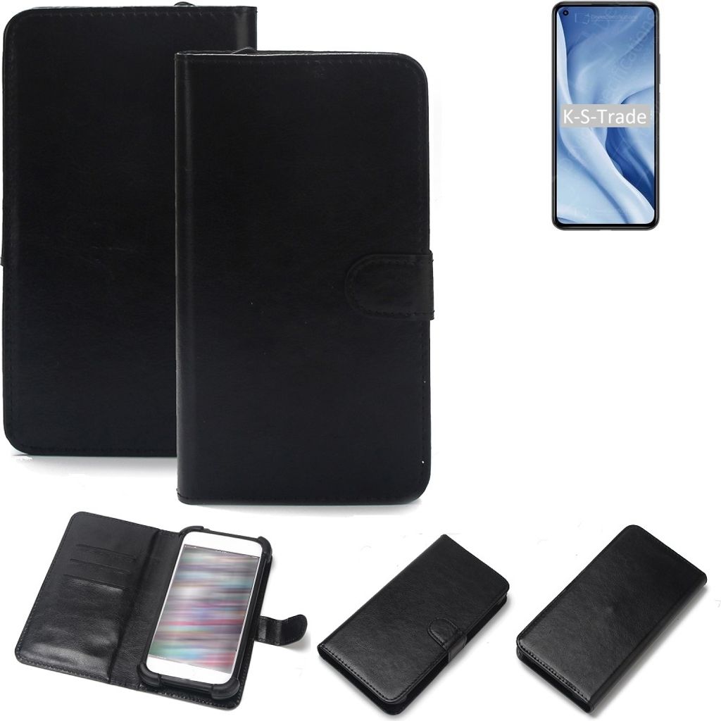 K-S-Trade Handyhülle Schutzhülle kompatibel mit Xiaomi 11 Lite 5G NE Handy Schutz Hülle Handyhülle Bumper schwarz 1x