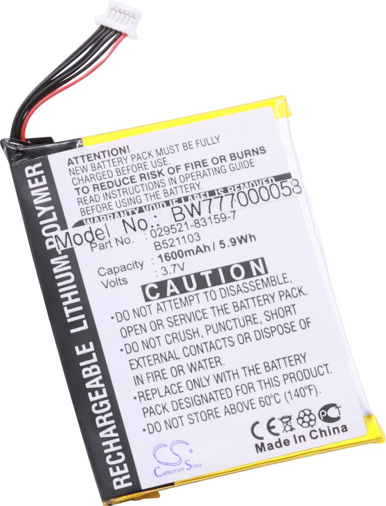 vhbw Akku Ersatz für Asus 029521-83159-7, B521103 für PDA Notepad Tablet (1500 mAh, 3,7 V, Li-Polymer)