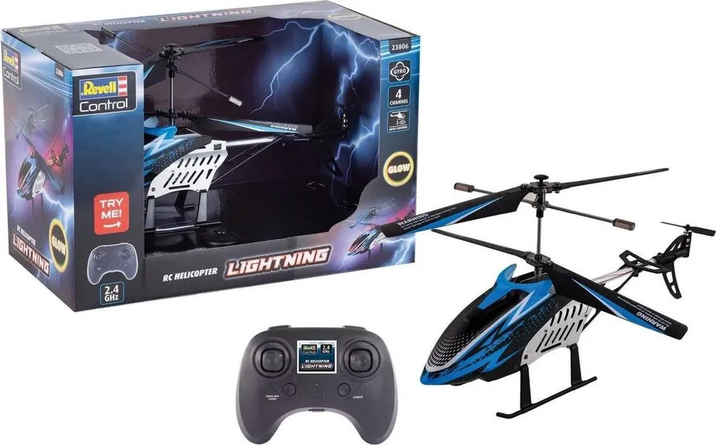 Hélicoptère RC Revell Lightning rouge avec télécommande 2,4 GHz - 3