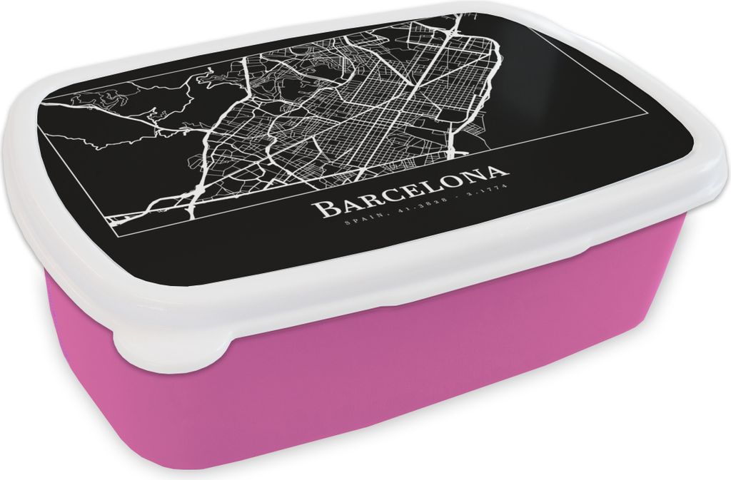 KitchenYeah® Lunchbox Brotzeit Brotdose 17x11 cm Stadtplan Produktbild 