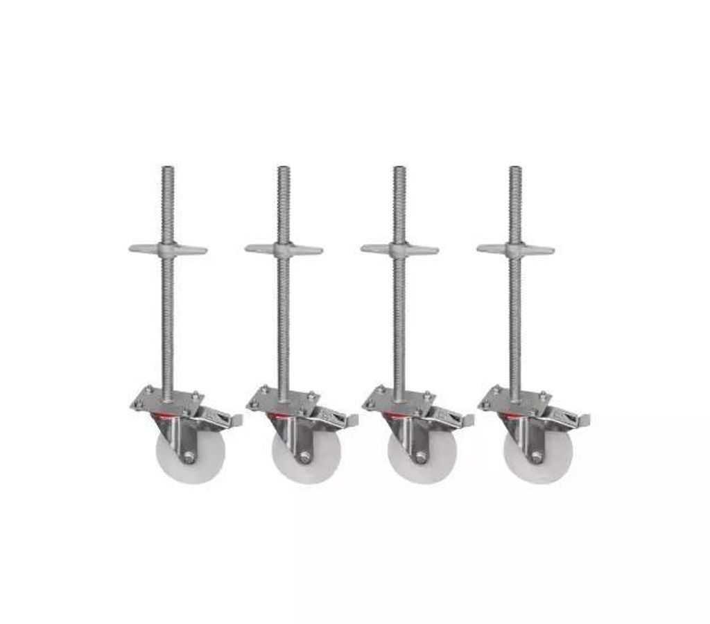 lot de 4 roulettes d'échafaudage Roulettes d'échafaudage Image du produit 