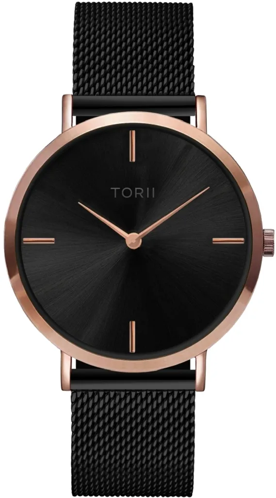 Montre mixte TORII R38BM.BX - Design Noir Classique et Boîtier Épuré