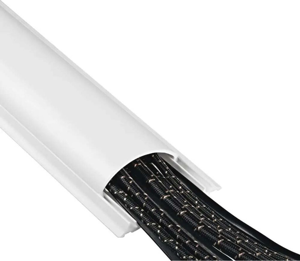 hama halbrund PVC Kabelkanal 100,0 cm weiß Produktbild 4
