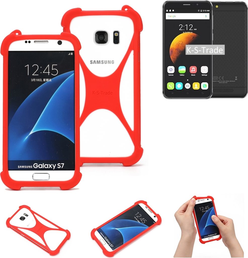 K-S-Trade Handy-Hülle kompatibel mit Cubot Dinosaur Schutz-Hülle Bumper Silikon Schutz Hülle Cover Case Silikoncase Silikonbumper TPU Softcase