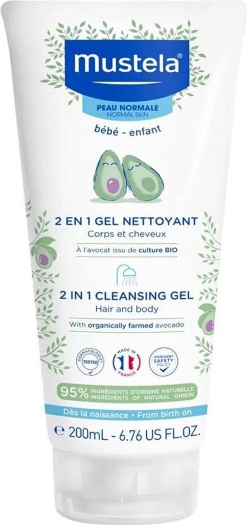 Mustela Żel myjący 2w1 dla dzieci, 200 ml Zdjęcie produktu 