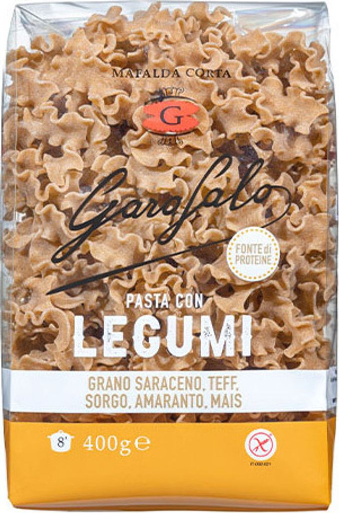 8x Garofalo Pasta di Gragnano IGP Mafalda Corta Legumi e Cereali 400g