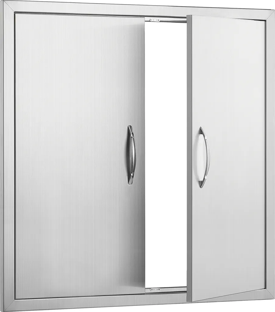Porte de Placard Extérieure Anti-Corrosion en Inox pour Station BBQ