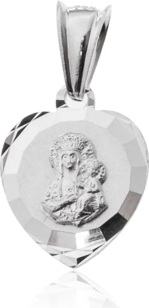 Medaglione d'argento con Nostra Signora di Czestochowa, 1 g, 925