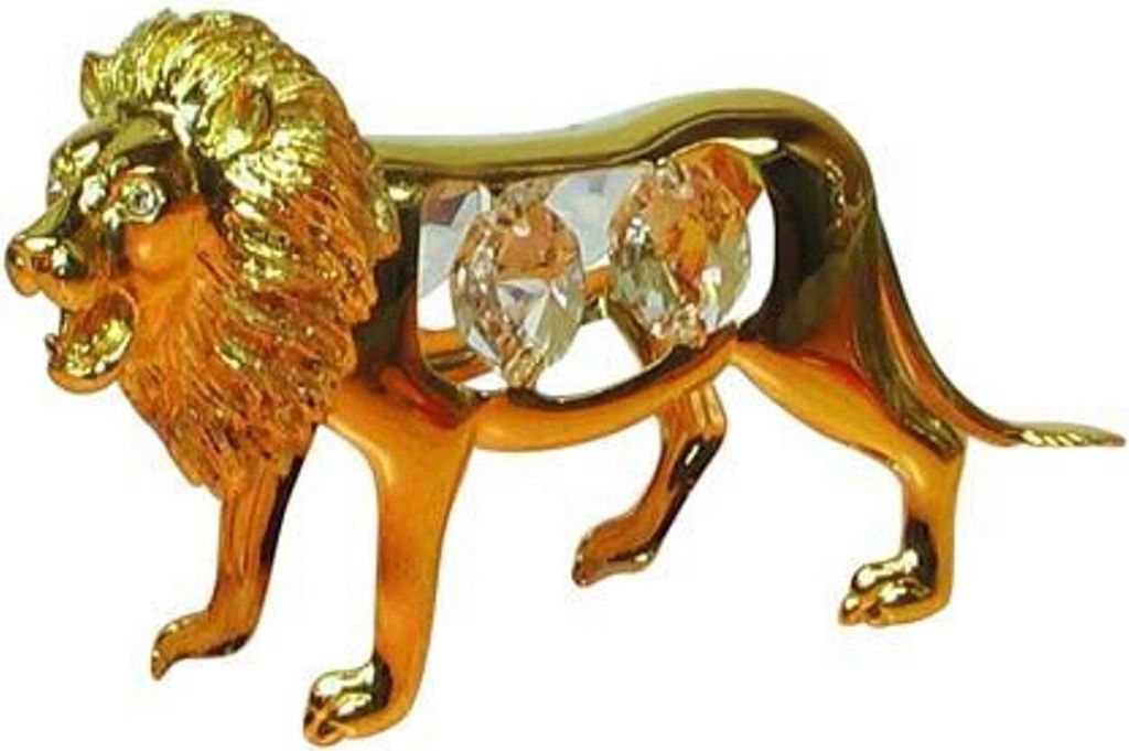 CRYSTAL TEMPTATIONS - Lion Löwe 4109 Swarovski-Kristall 24k vergoldet 90 x 60mm