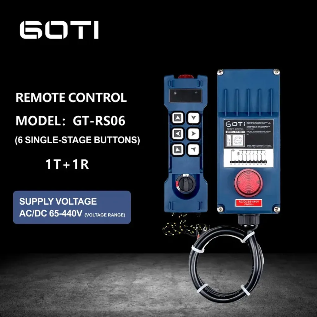 Télécommande pour grue et treuil GT-RS06 robuste IP65 tension 65-440V - 2