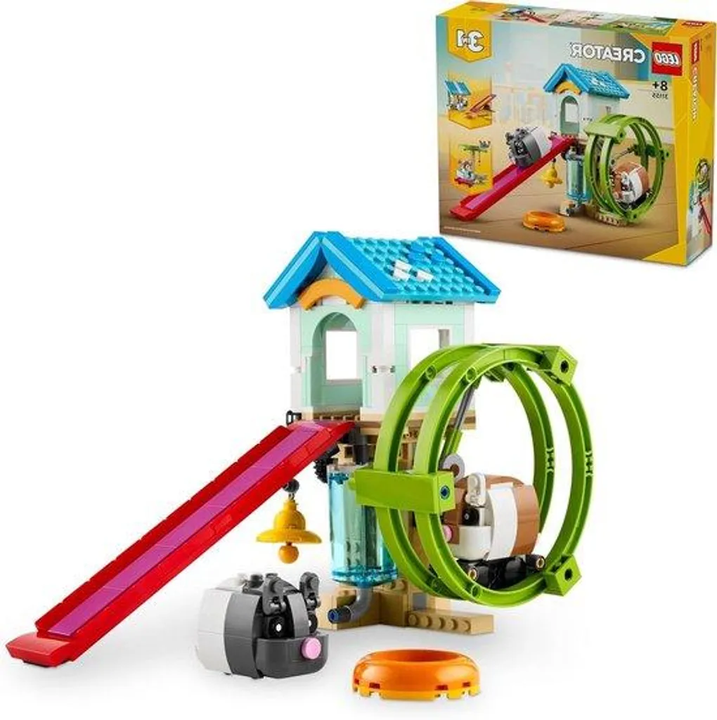 Roue pour petits animaux Ø 28 cm en bois naturel pour hamster syrien