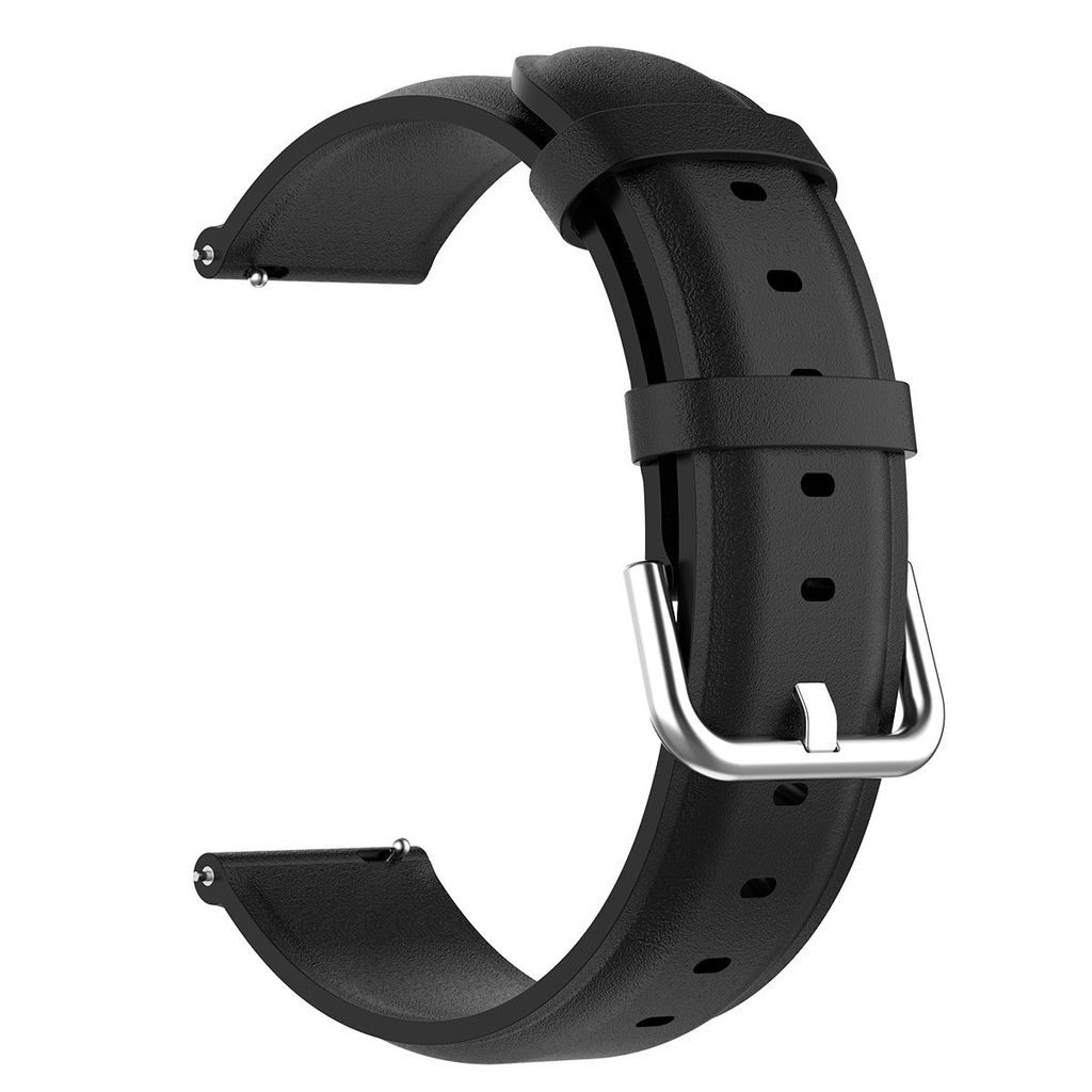 BStrap Leather Lux Armband für Garmin Venu 2, black