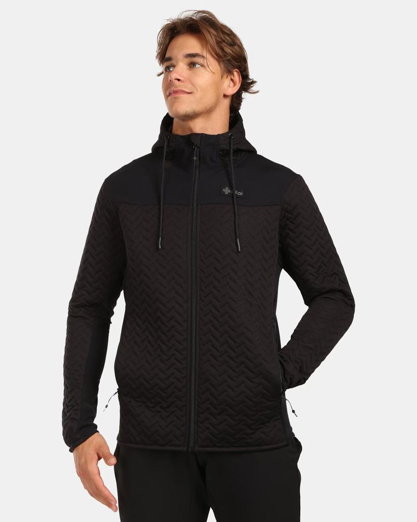 Kilpi NEVIA-M Herren-Fleece-Hoodie mit Isolierung, SCHWARZ, Größe L