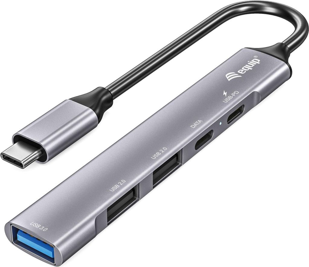 Equip Dock  5-1 USB-C->USB-C,USB-A 3.0,2xUSB-A 2.0,+   Produktbild 