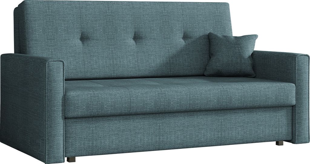 MIRJAN24 Schlafsofa Viva Bis III, 3-Sitzer Sofa mit Bettkasten und Schlaffunktion, Polstersofa vom Hersteller, Stilvoll Couch (Spirit 12)