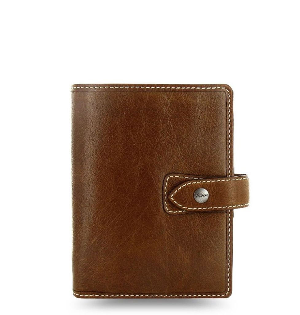 Filofax Malden A7 Tasche wöchentlich Walnuss braun