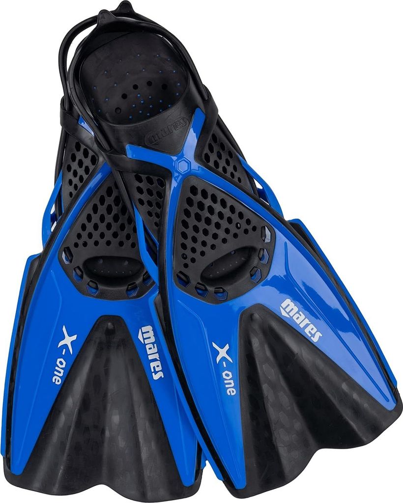 Snorkelvliezen für Kinder Aquazone X-One Jr. unisex blau XS mit verstellbarem Fersenband