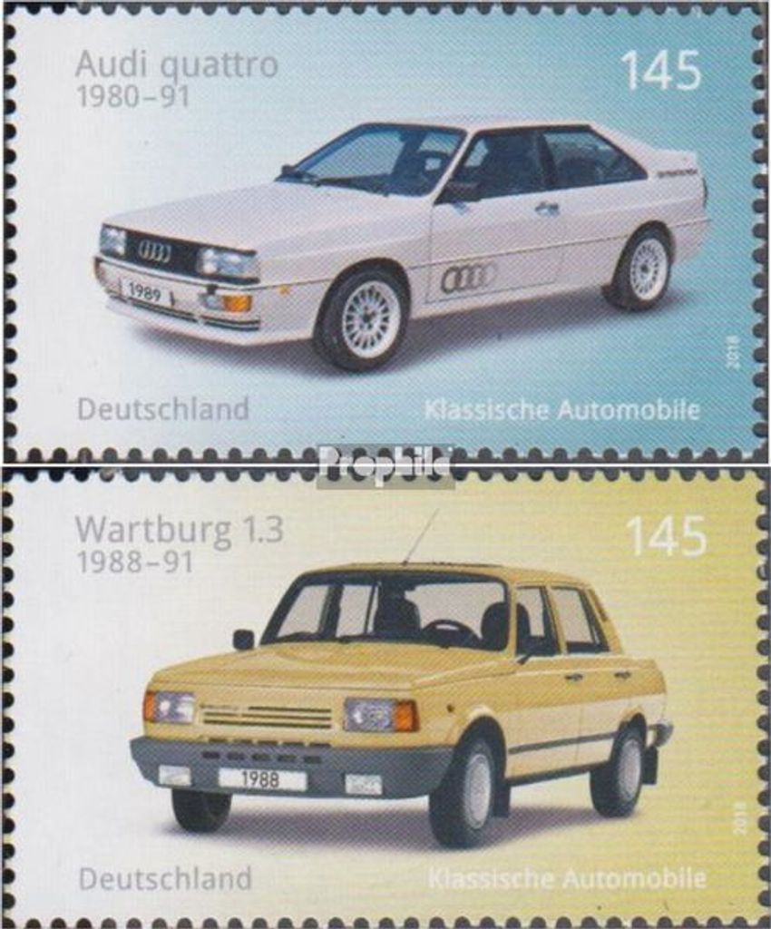 Briefmarken BRD (BR.Deutschland) 2018 Mi 3367-3368 (kompl.Ausg.) gestempelt Autos
