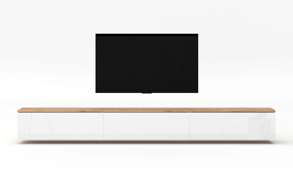 AX LIVING Lowboard 3x100cm Loriano TV Board Eiche Produktbild 